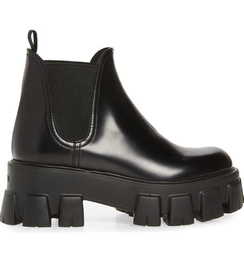 prada lug sole chelsea boot dupe|prada monolith boots.